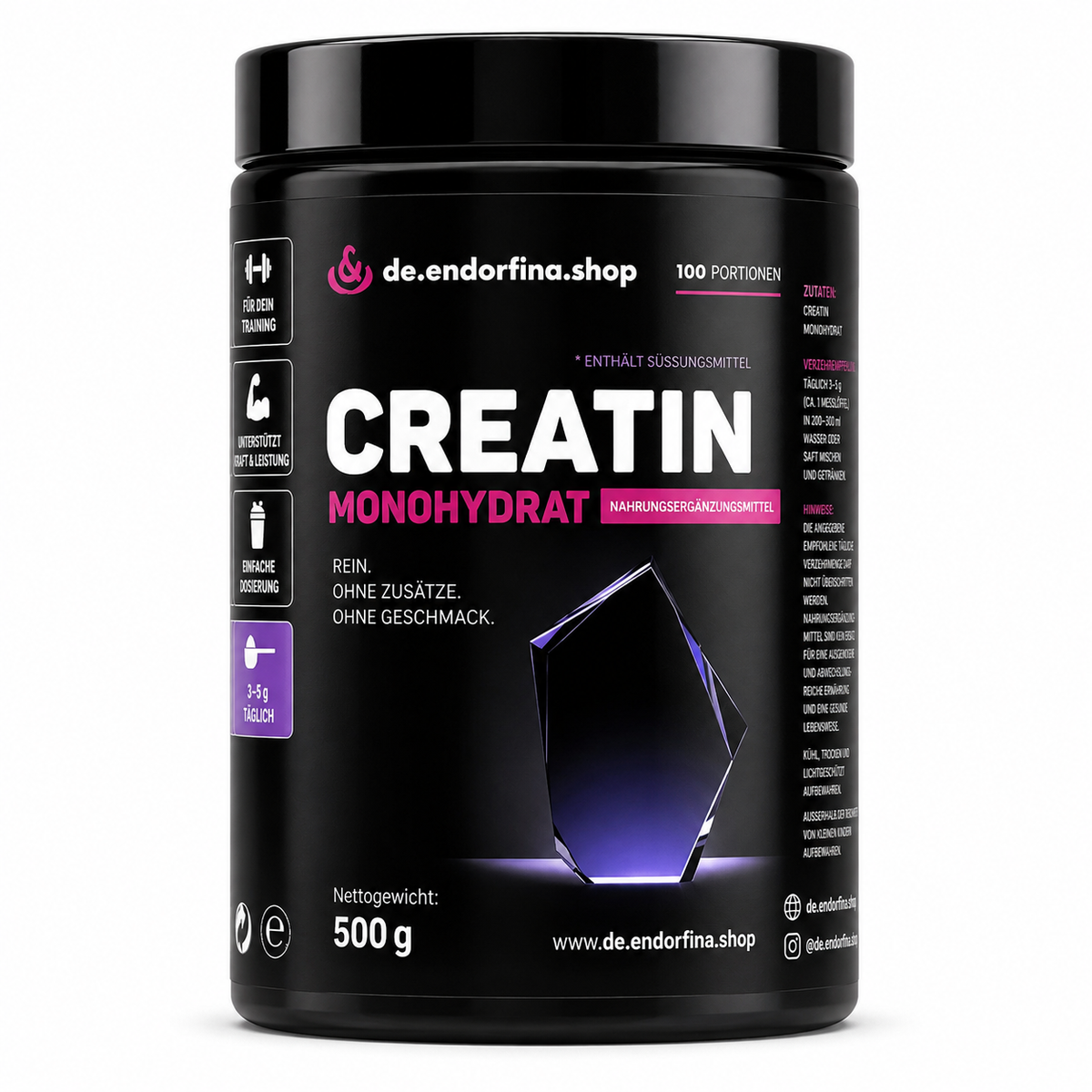 Kreatinmonohydrat PURE 500 g