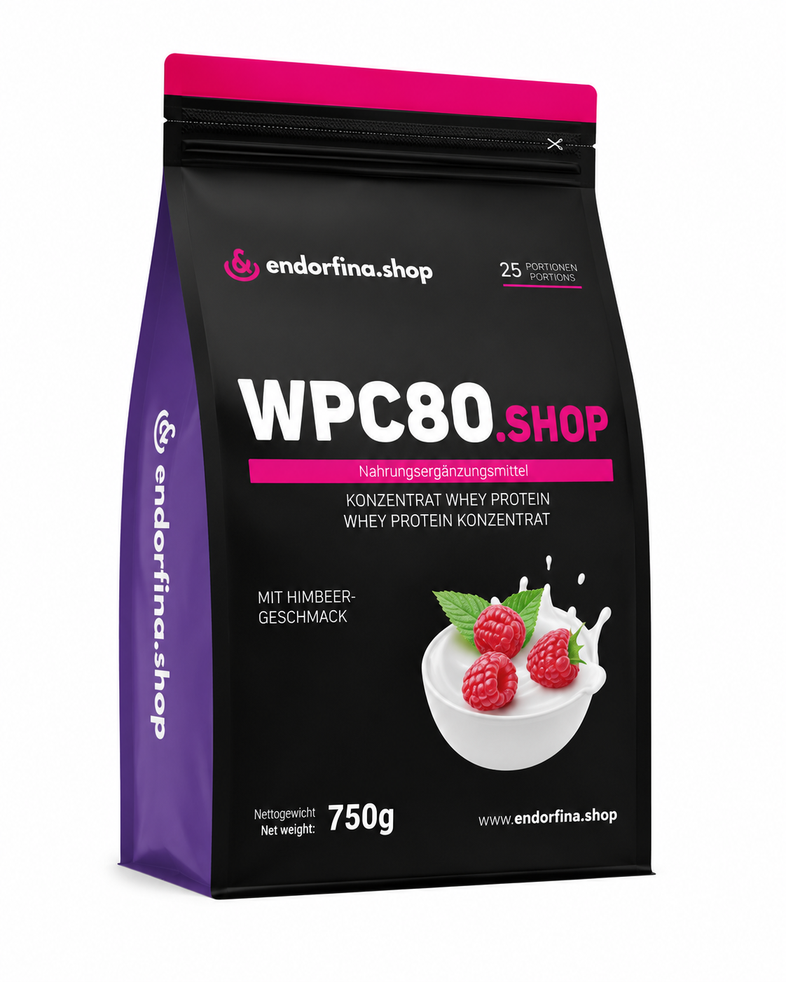 Endorfina.shop – WPC80 Whey Protein – Mascarpone Himbeere (750g)