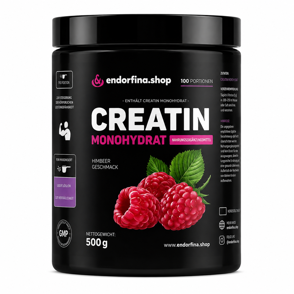 Himbeere creatinmonohydrate 500 g