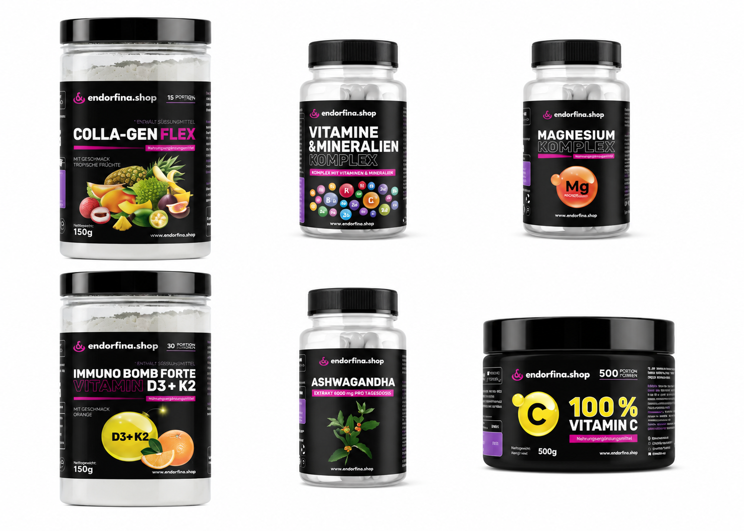 Endorfina.shop – Immunsystem & Gesundheit Komplett-Set