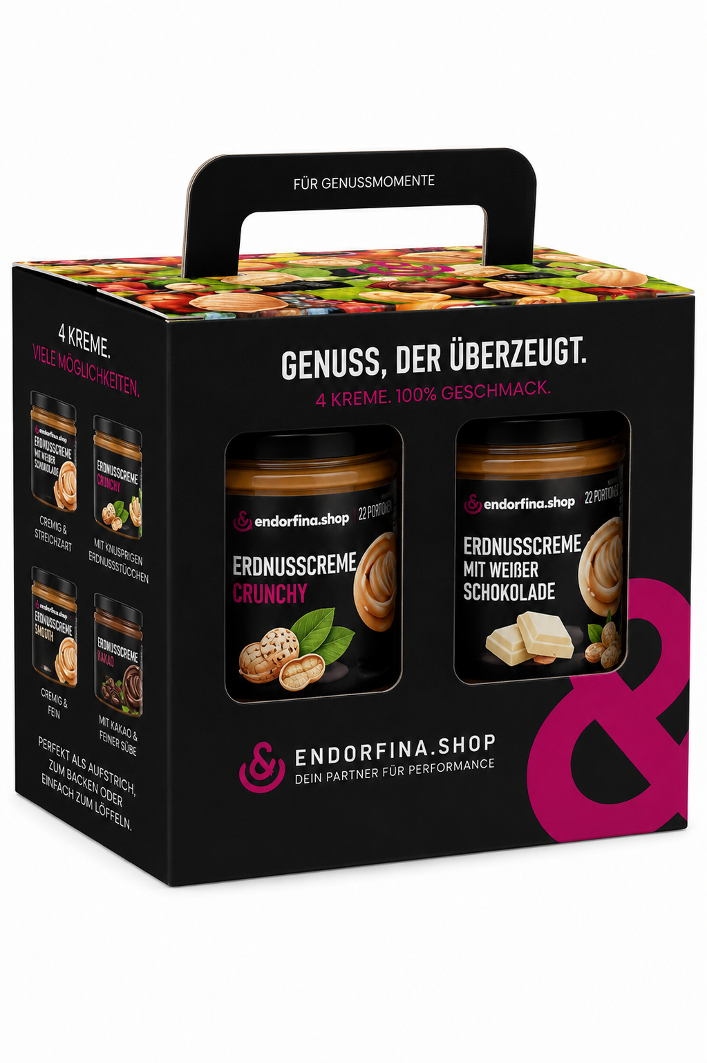 Endorfina – 4er-Set Nusscreme Mix (4x 330g)