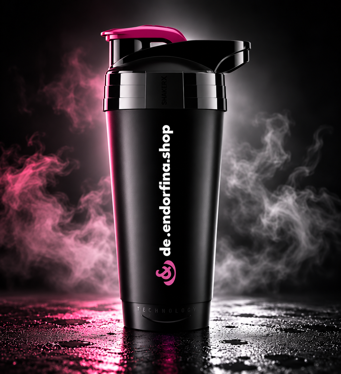 Endorina.shop Shaker Schwarz 700 ml
