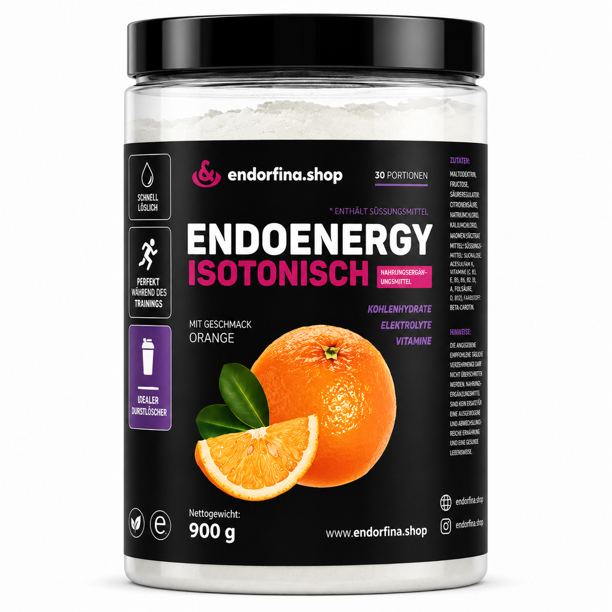 EndoEnergy Isotonic Orange 900g