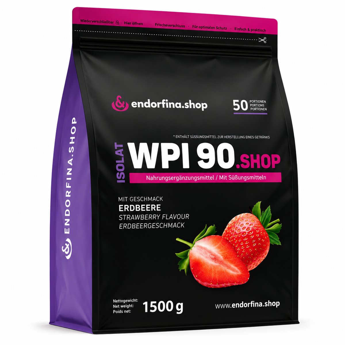 Isolat WPI90.shop Erdbeere 1500g